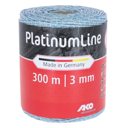 Eltrd AKO PlatinumLine Fltad Vit/Bl 300 Meter 0,06 Ohm/m