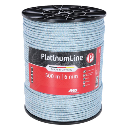 Elrep AKO PlatinumLine Fltad Vit/Bl 6 mm 500 Meter 0,05 Ohm/m