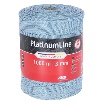 Eltrd AKO PlatinumLine Fltad Vit/Bl 1000 Meter 0,06 Ohm/m