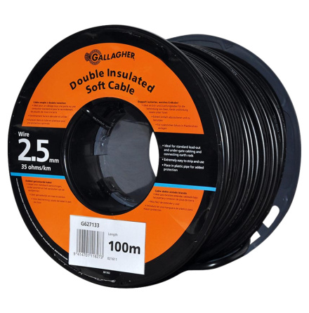 Matarkabel / Matarledning Gallagher 2,5 mm 100 meter * 0.035 Ohm/m