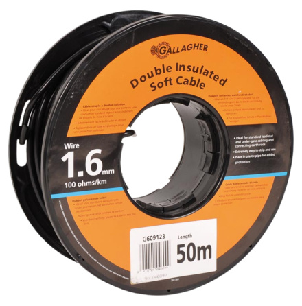 Matarkabel / Matarledning Gallagher 1,6 mm 50 meter * 0.100 Ohm/m