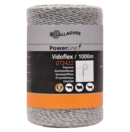 Eltrd Gallagher Vidoflex 6 PowerLine Vit 1000 meter *