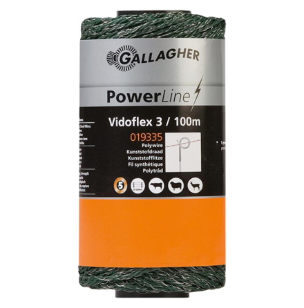 Eltrd Gallagher Vidoflex 3 PowerLine Grn 100 meter *