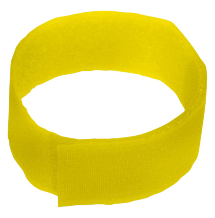 Vristband Kardborre / Velcro Gul fr Ntkreatur 10-pack
