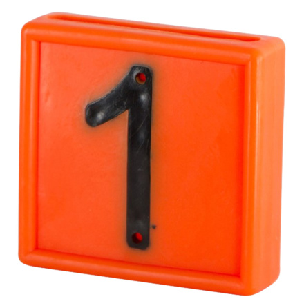 Halsremsmrke Orange Nr. 1    1-pack