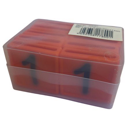 Halsremsmrke Orange Nr. 1    10-pack