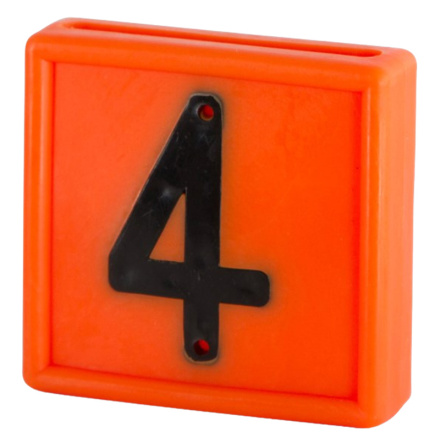 Halsremsmrke Orange Nr. 4    1-pack