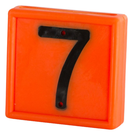 Halsremsmrke Orange Nr. 7    1-pack