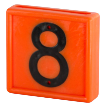 Halsremsmrke Orange Nr. 8    1-pack