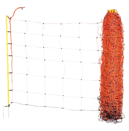 Frelnt ClassicNet 90 cm Dubbelspets Orange/Gul 7 trdar 50 m Elstngselnt