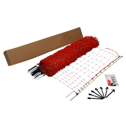 Elnt Swedguard Lamm/Hns Dubbelspets 112 cm Orange * 12 trdar 50 Meter Elstngselnt