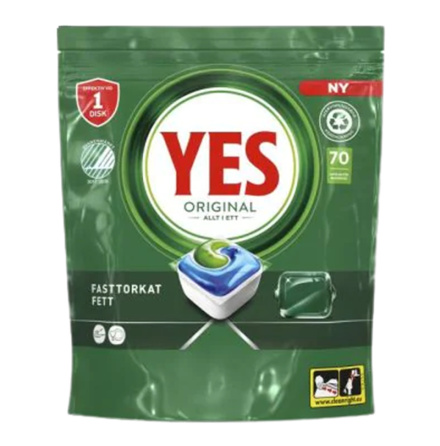 Diskmaskinstabletter Yes Original All-in-one tabs - 70 st