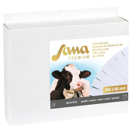 Mjlkfilter Filterstrumpa Sana Premium 250 x 60 mm 250-pack*