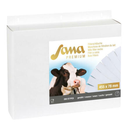 Mjlkfilter Filterstrumpa Sana Premium 455 x 78 mm 250-pack