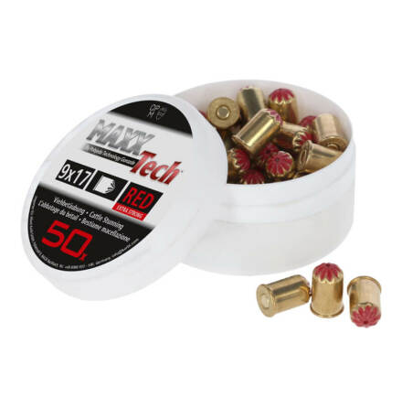 Slaktpatron Rd (Extra Kraftig Laddning) MAXX Tech 50-pack * Patroner kaliber 9 x 17 mm