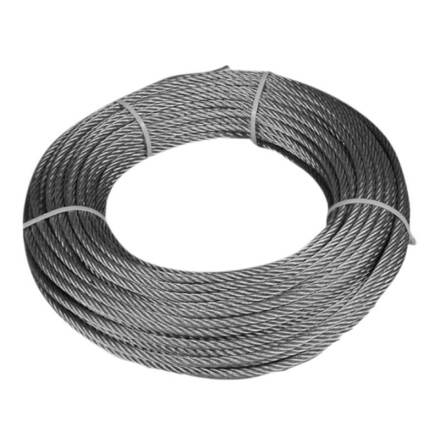 Wirelina Galvaniserad 8 mm 6x37+FC - 50 Meter