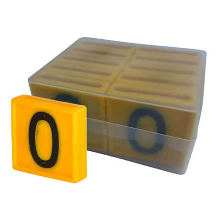 Halsremsmrke Gul Nr. 0    10-pack