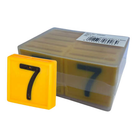 Halsremsmrke Gul Nr. 7    10-pack
