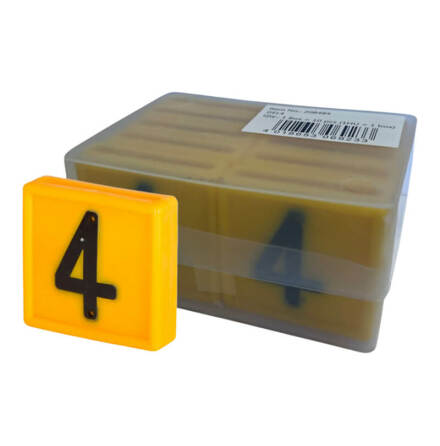 Halsremsmrke Gul Nr. 4    10-pack