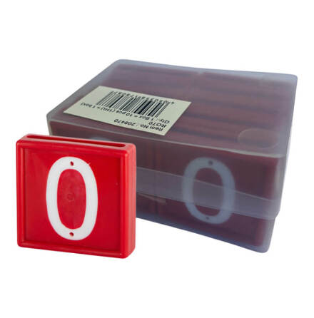 Halsremsmrke Rd Nr. 0    10-pack