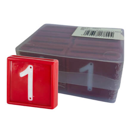 Halsremsmrke Rd Nr. 1    10-pack