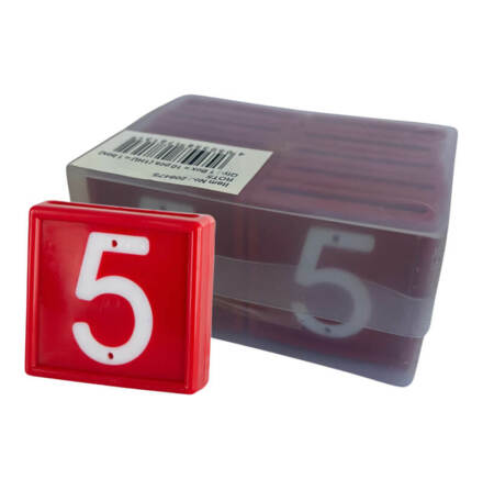 Halsremsmrke Rd Nr. 5    10-pack