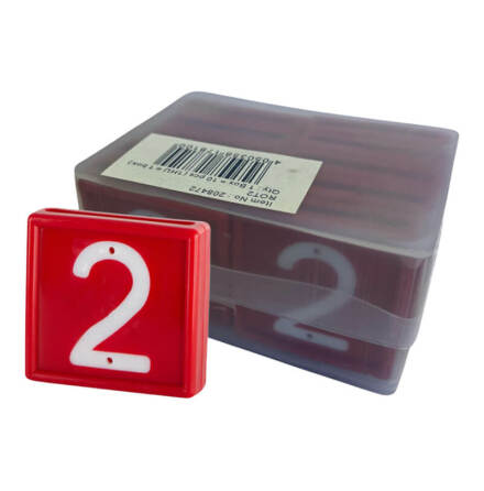 Halsremsmrke Rd Nr. 2    10-pack