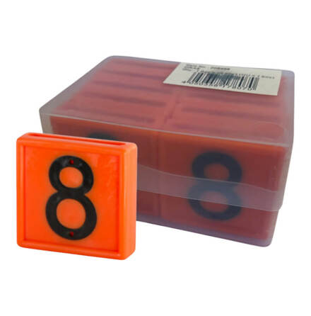 Halsremsmrke Orange Nr. 8    10-pack