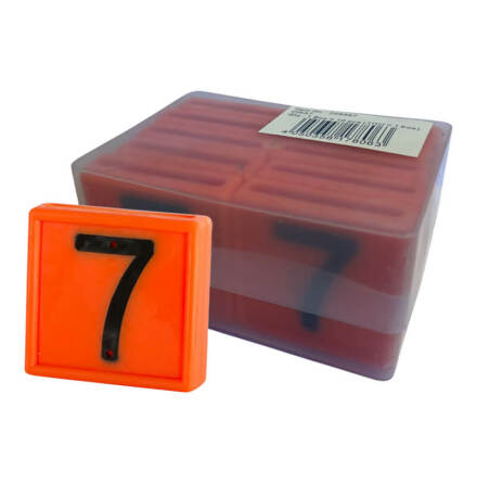Halsremsmrke Orange Nr. 7    10-pack