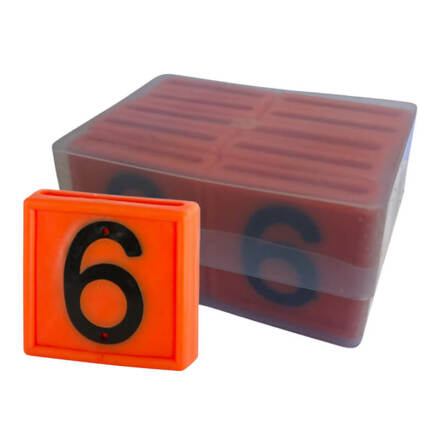 Halsremsmrke Orange Nr. 6/9  10-pack