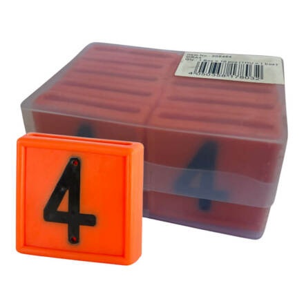 Halsremsmrke Orange Nr. 4    10-pack