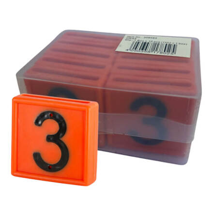 Halsremsmrke Orange Nr. 3    10-pack
