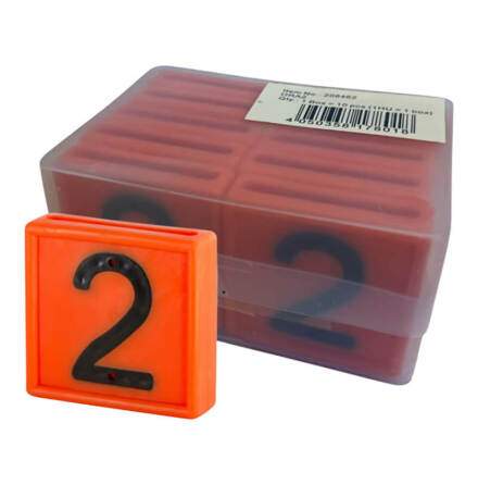 Halsremsmrke Orange Nr. 2    10-pack