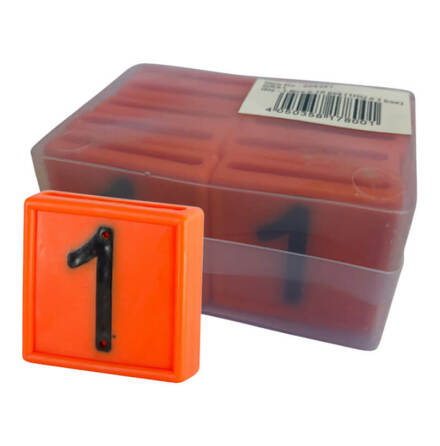 Halsremsmrke Orange Nr. 1    10-pack