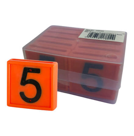Halsremsmrke Orange Nr. 5    10-pack
