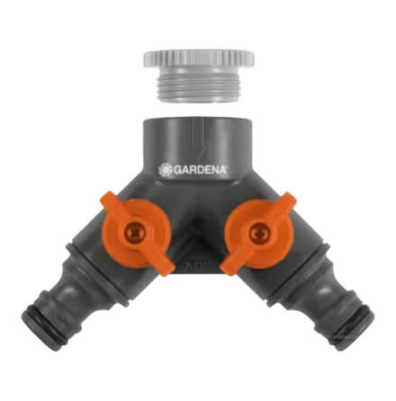 Y-Krankoppling Gardena Plast R15 / R20 Invndig Gnga * 2-vgs