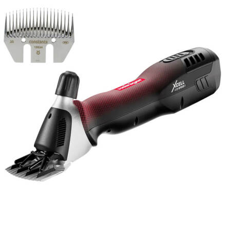 Klippmaskin F�rsax Heiniger Xcell 2-Speed - 2 Batterier - F�r smutsiga n�tkreatur - Cattle Comb