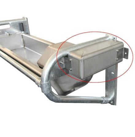 Bitskydd INOX, anslutning fr�n sidan * Best�llningsvara