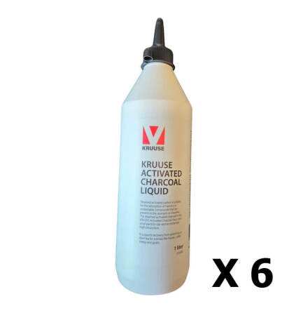 Kruuse Aktivt Kol 1 liter 6-pack