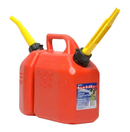 Kombidunk 6 liter bensin och 2,2 liter olja HD-PE Plast *