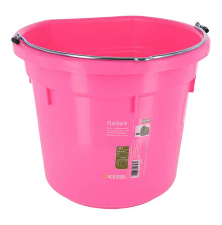 Foderhink / Vattenhink Flatback 20 liter Graderad Rosa Kerbl