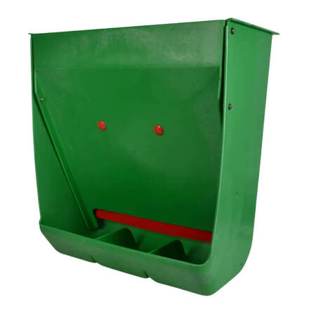 Torrfoderautomat 60 l Gr�n modell 444 OK Plast * F�r avvanda grisar