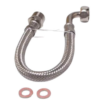 Flexislang 30 cm 1 x 90� 1 x Rak Anslutning 1/2" (R15) Rak utv�ndig g�nga, Vinklad inv�ndig g�nga