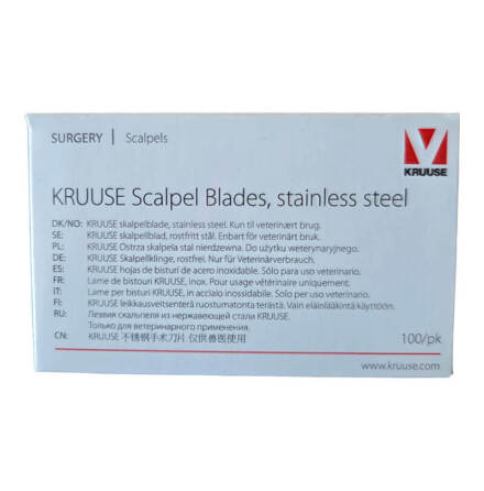 Skalpellblad, nr 24, 100 st Kruuse