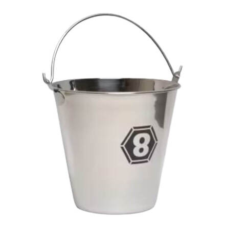 Hink rostfritt st�l 8 liter