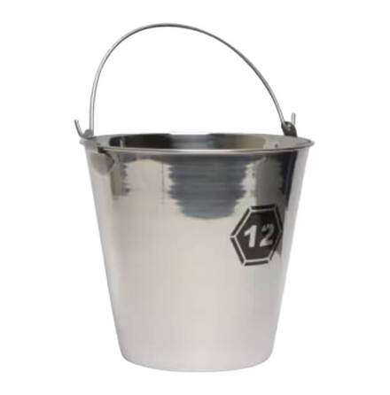 Hink rostfritt st�l 12 liter