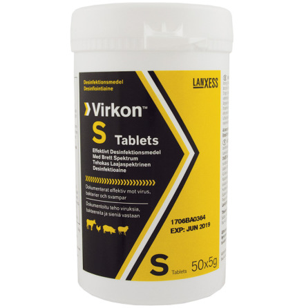 Virkon tablett 5g x 50 tabl -Desinfektionsmedel