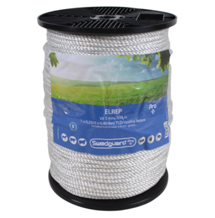 Elrep Swedguard PRO+ 5 mm Vit 300 Meter. 0,2 Ohm/meter
