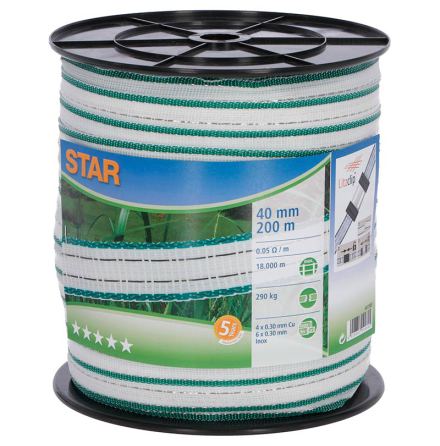 Elband Star 40 mm 200 Meter. 0,05 Ohm/m