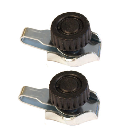 Anslutningsklmma med vingmutter Elrep-Handtag/Grindankare 2-Pack